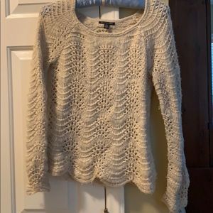 Scalloped Knitted Sweater